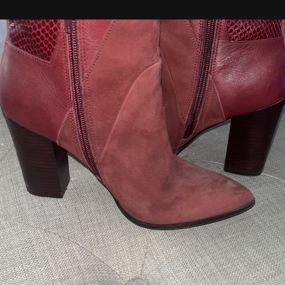 Aldo boots bourgandy